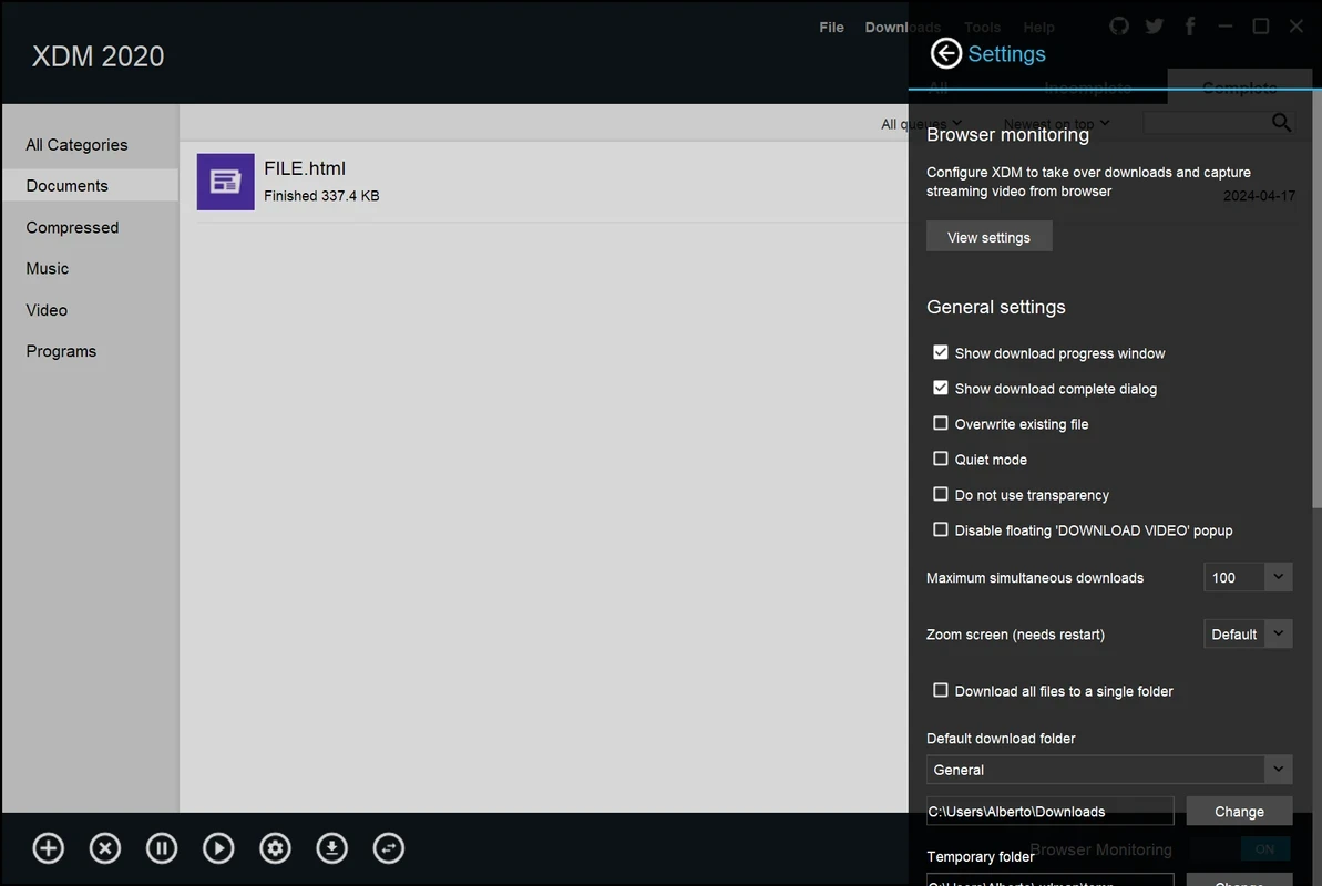 Xtreme Download Manager (XDM) — captura de tela 6